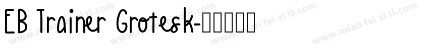 EB Trainer Grotesk字体转换